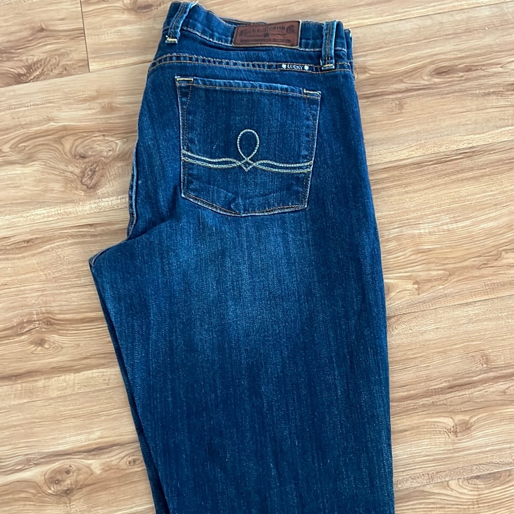 Lucky brand woman’s jeans.  Sofia boot